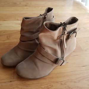 Tan BlowFish booties